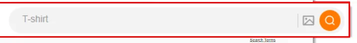 The HubbuyCN home page search box with the word hoodie typed into it